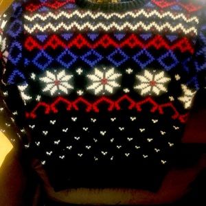 Vintage Eddie Bauer wool Christmas sweater size small